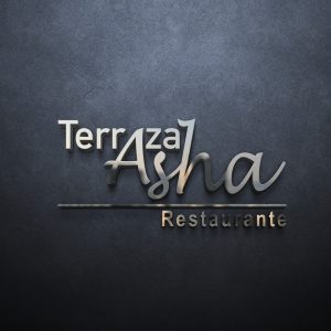 logotipo terraza asha restaurante