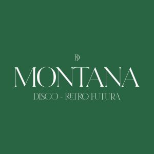 logotipo montana disco retro futura